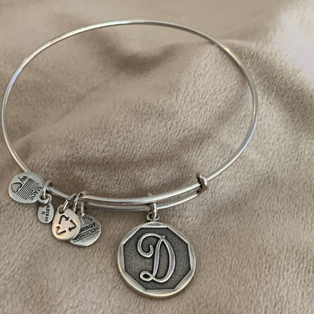 Alex and Ani “D” charm bracelet
